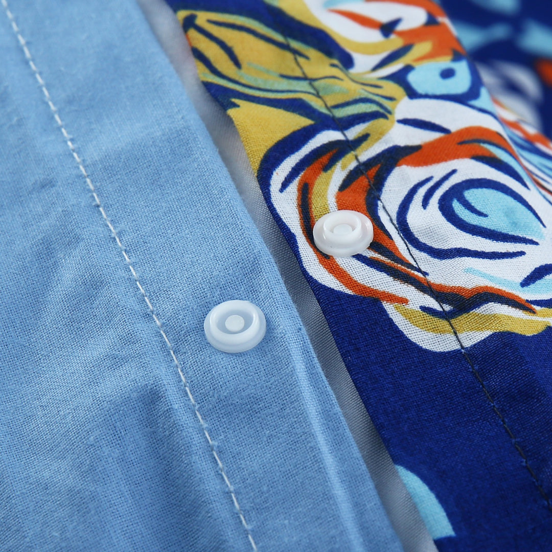 6 Pcs Spring Printed Duvet Set - 1641