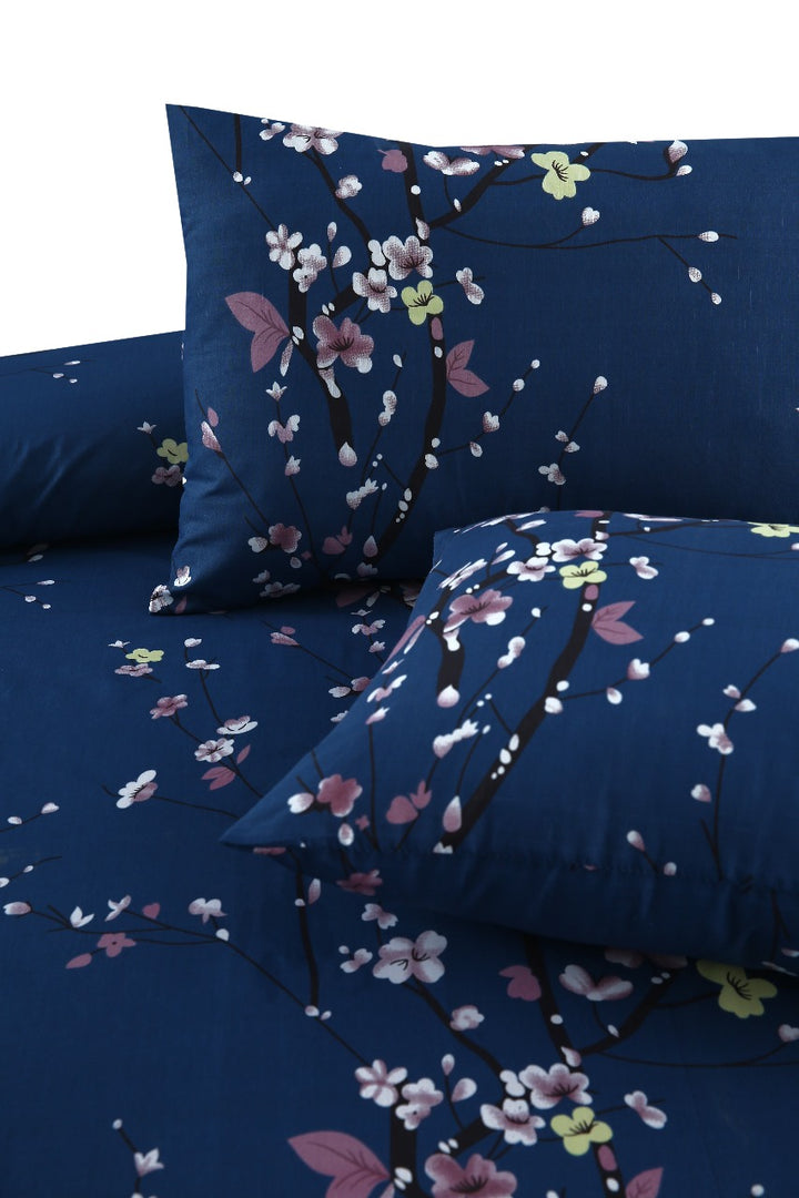 Serene Tulip Premium Bedsheet - 1588