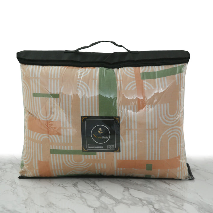 7 Pcs Modern Printed Comforter set - 1647