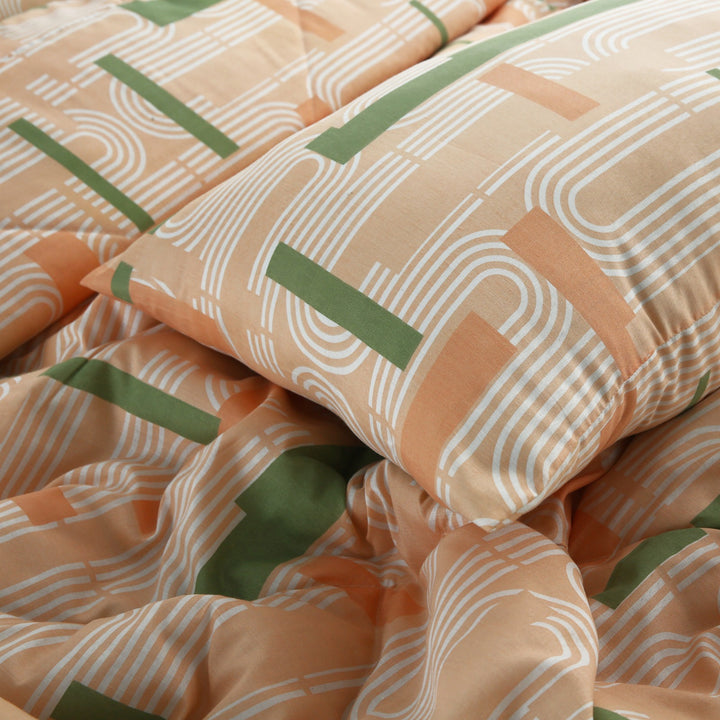 7 Pcs Modern Printed Comforter set - 1647