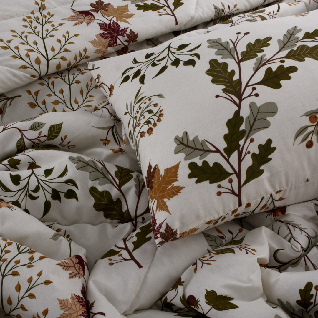7 Pcs Autumn Flower Comforter set - 1648
