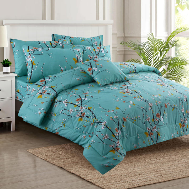 7 Pcs Pastel Charm Comforter set - 1651