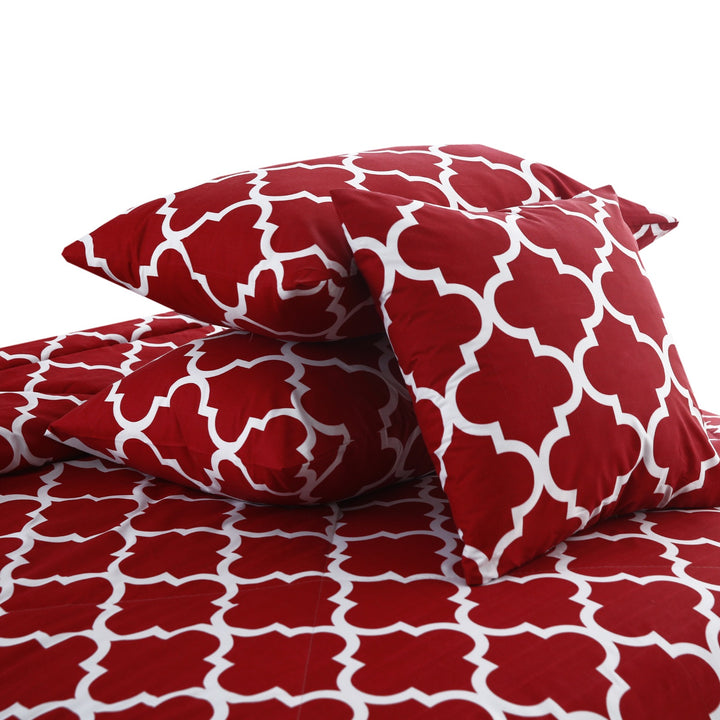 7 Pcs Cherry Printed Comforter set - 1654