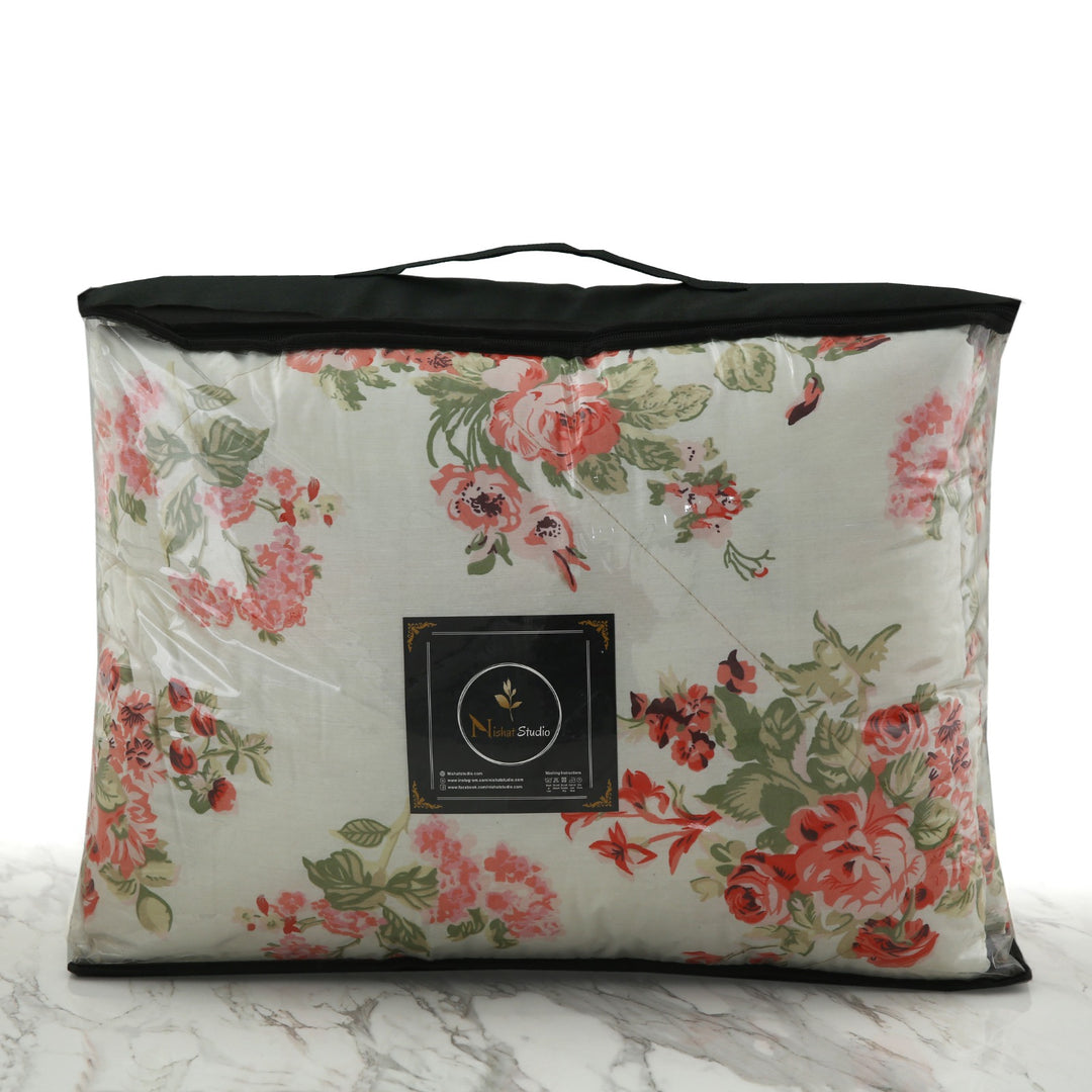 7 Pcs Blossom Senerity Comforter set - 1655