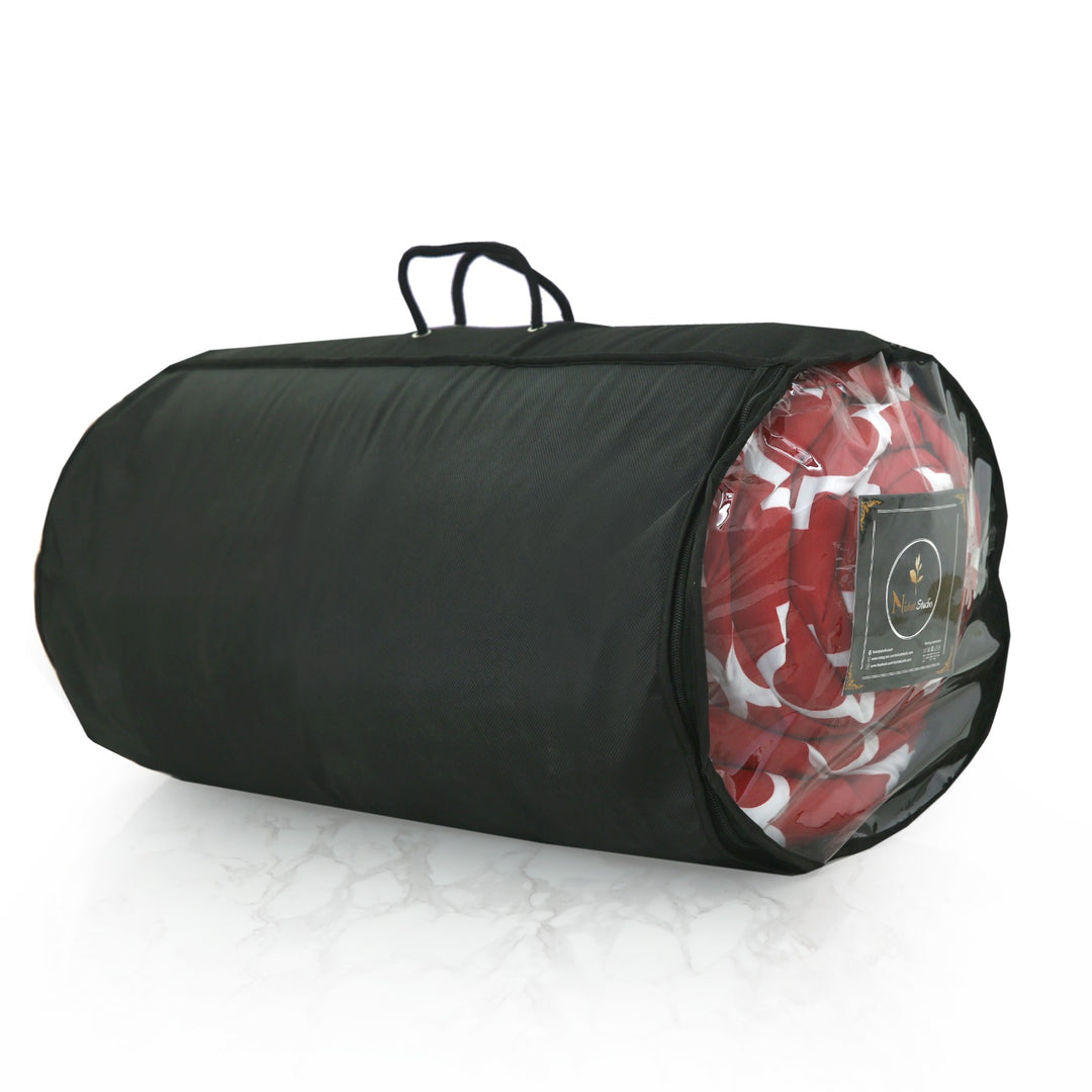 6 Pcs Cherry Printed Comforter set - 1656