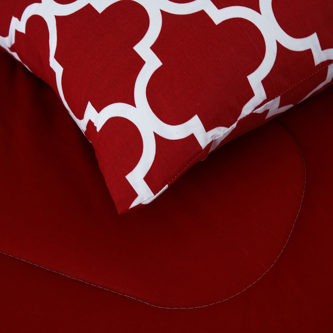 6 Pcs Cherry Printed Comforter set - 1656