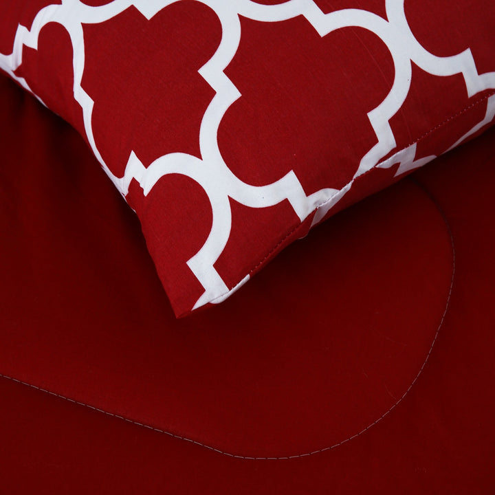 6 Pcs Cherry Printed Comforter set - 1656