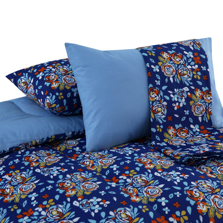 6 Pcs Spring Printed Comforter set - 1658