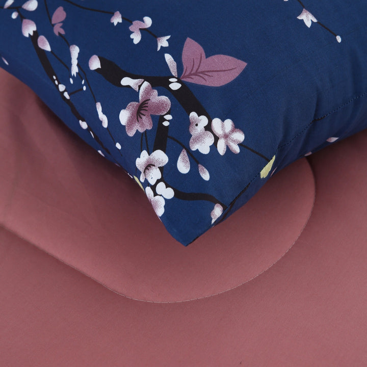 6 Pcs Serene Tulip Comforter set - 1659