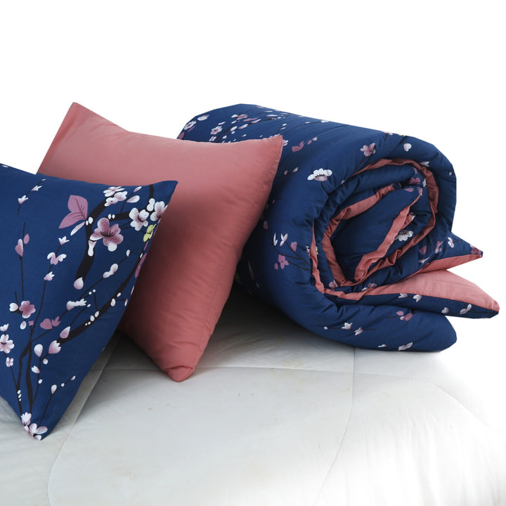 6 Pcs Serene Tulip Comforter set - 1659