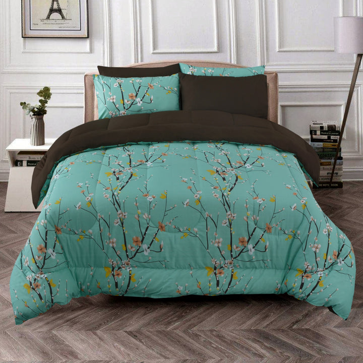 6 Pcs Autumn Tree Comforter set - 1662