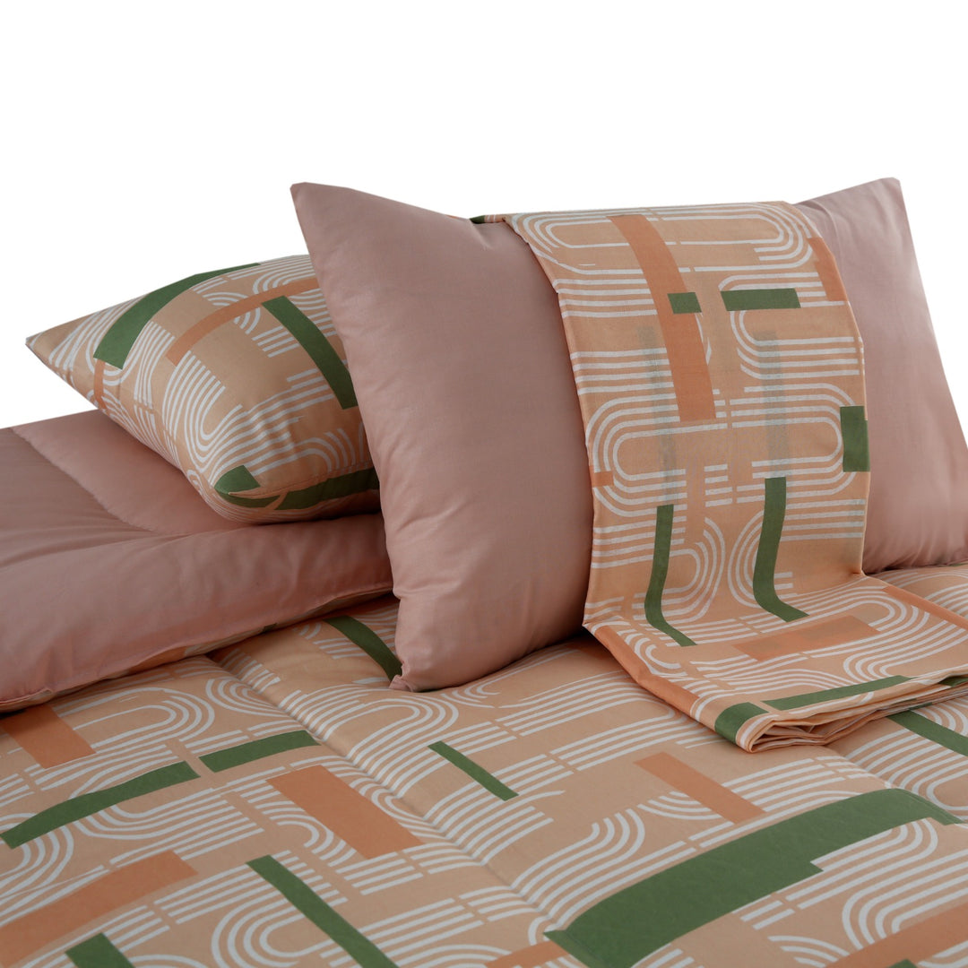 6 Pcs Modern Printed Comforter set - 1663