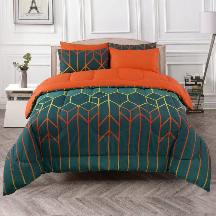 6 Pcs Botanic Comforter set - 1664