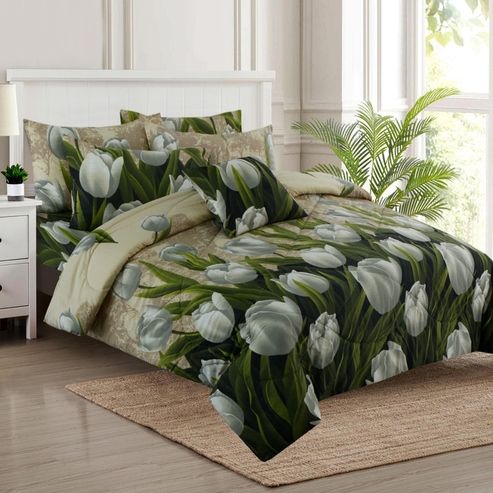 7 Pcs Daffodils Comforter set - 1666