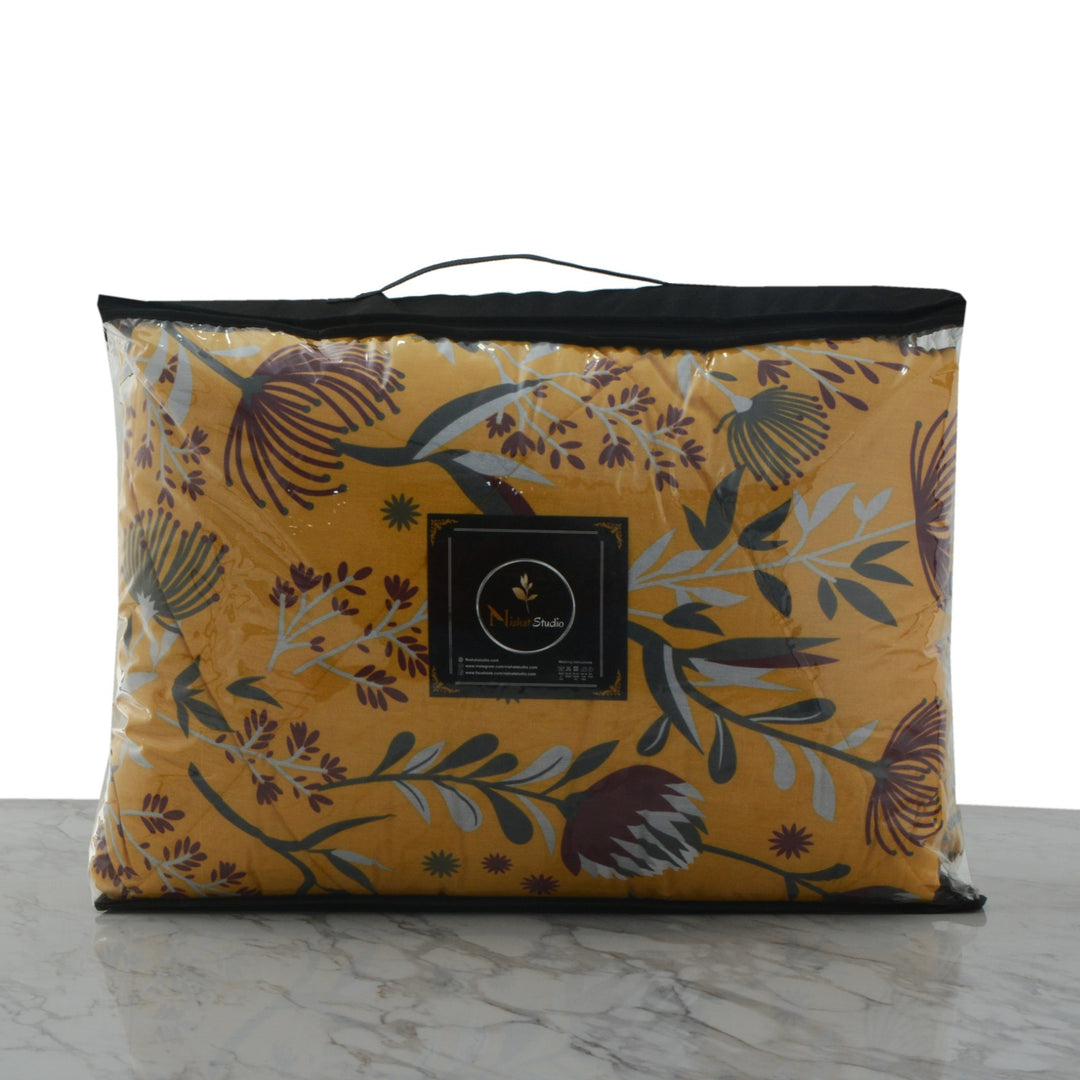 7 Pcs Classical Floral Comforter set - 1668