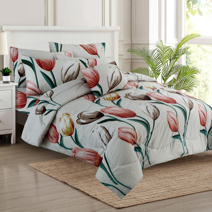 7 Pcs Daffodils Comforter set - 1669