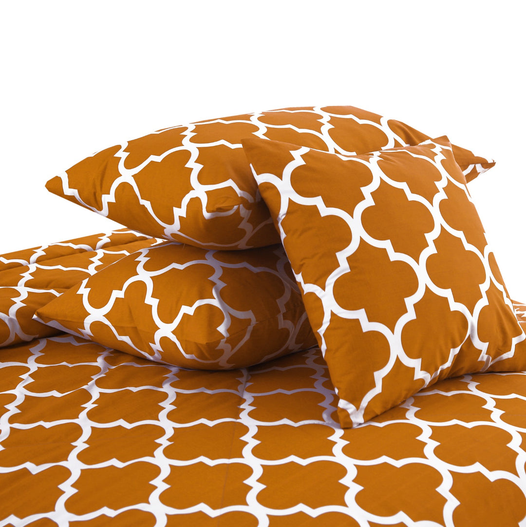 7 Pcs Classical Floral Comforter set - 1671