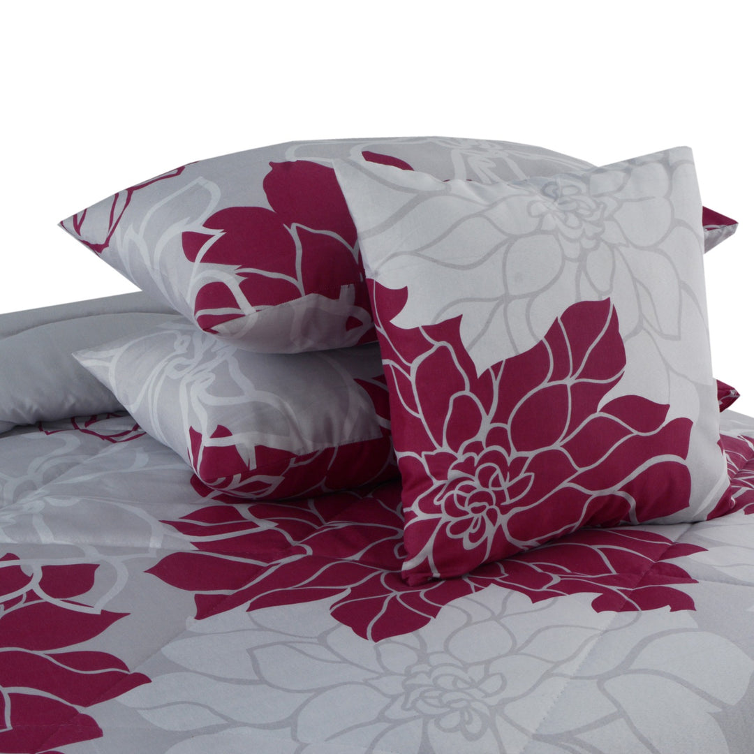 7 Pcs Vintage Rose Comforter set - 1672
