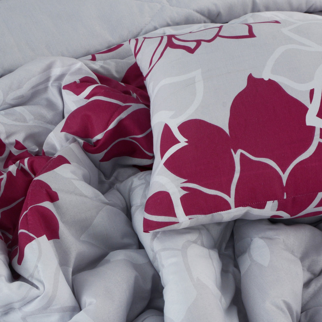 7 Pcs Vintage Rose Comforter set - 1672