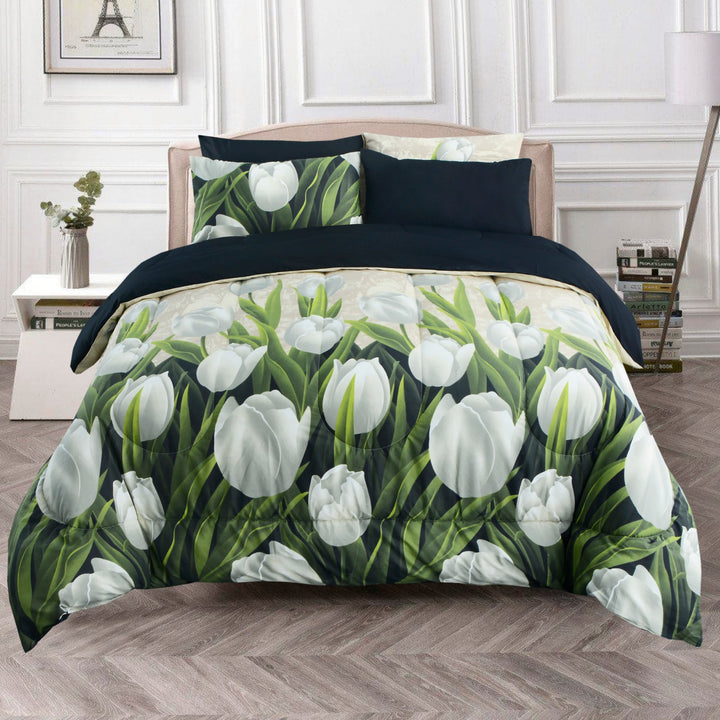 6 Pcs Daffodils Comforter set - 1674