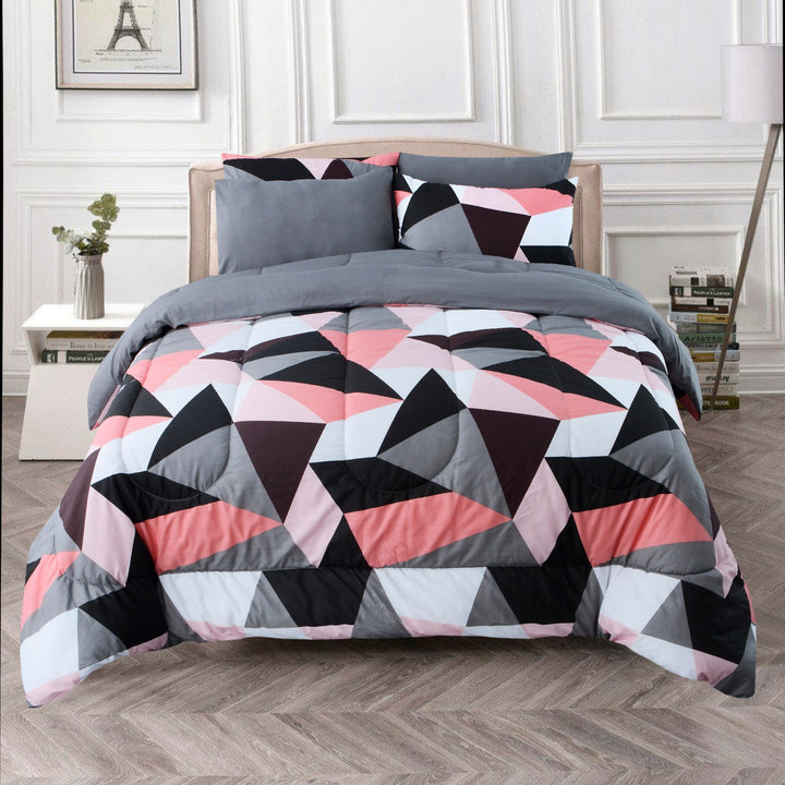 6 Pcs Modern Printed Comforter set - 1675