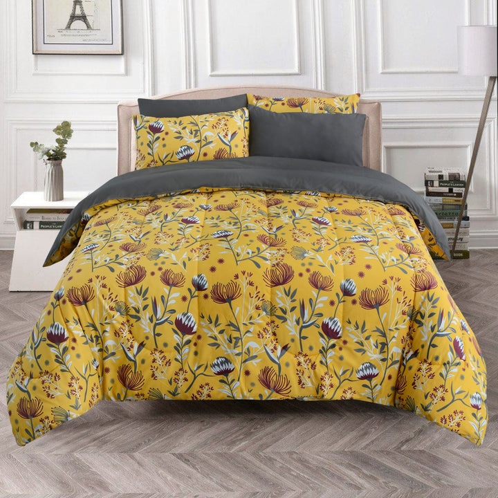 6 Pcs Classical Floral Comforter set - 1678