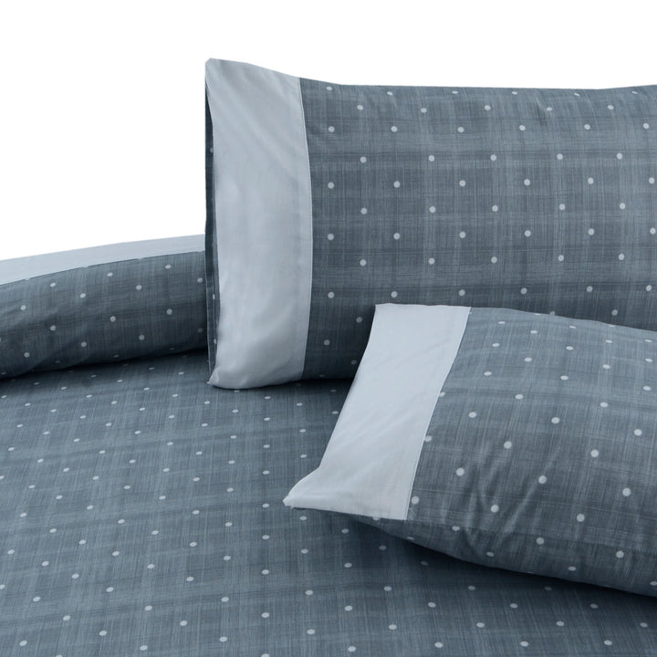 3 Pcs Cuffed Printed Bedsheet Set - 1681
