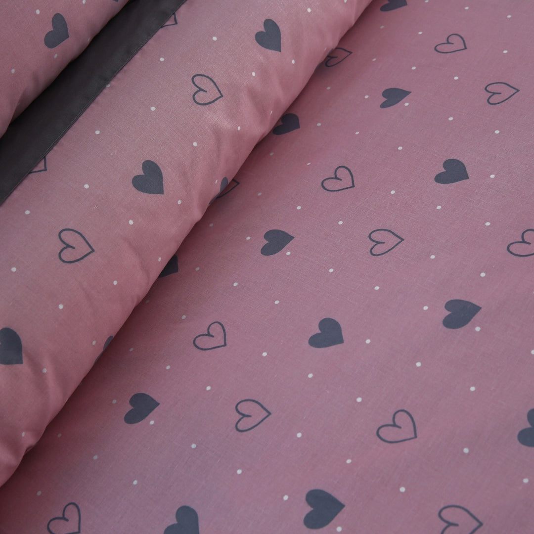 3 Pcs Cuffed Printed Bedsheet Set - 1693