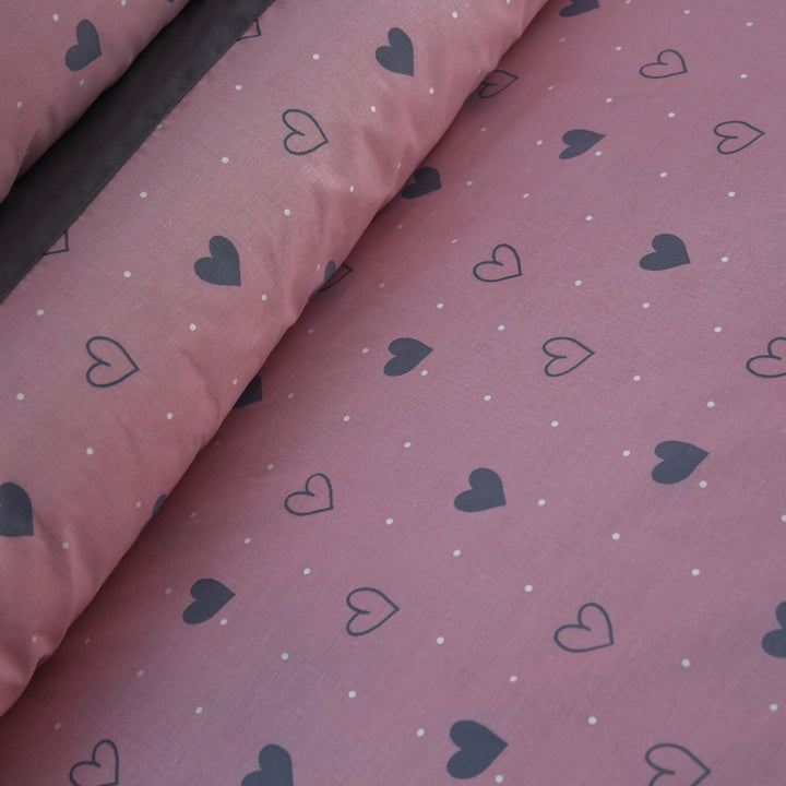 3 Pcs Cuffed Printed Bedsheet Set - 1693