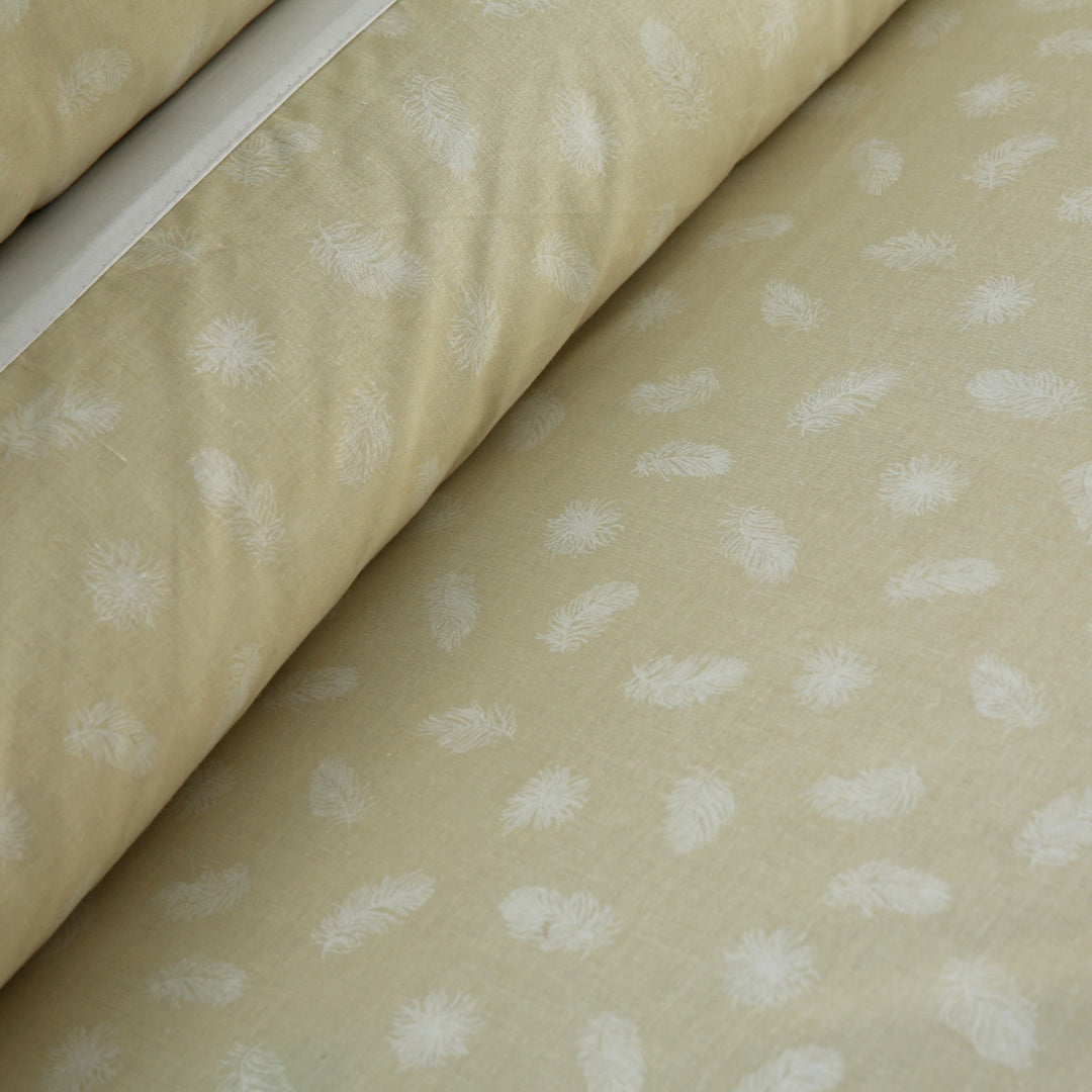 3 Pcs Cuffed Printed Bedsheet Set - 1687