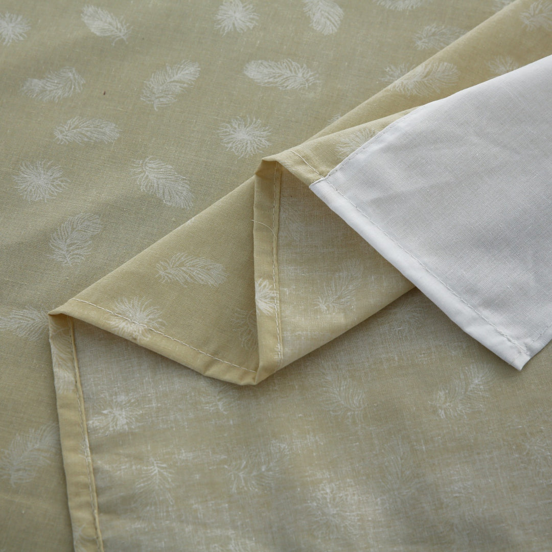 3 Pcs Cuffed Printed Bedsheet Set - 1687