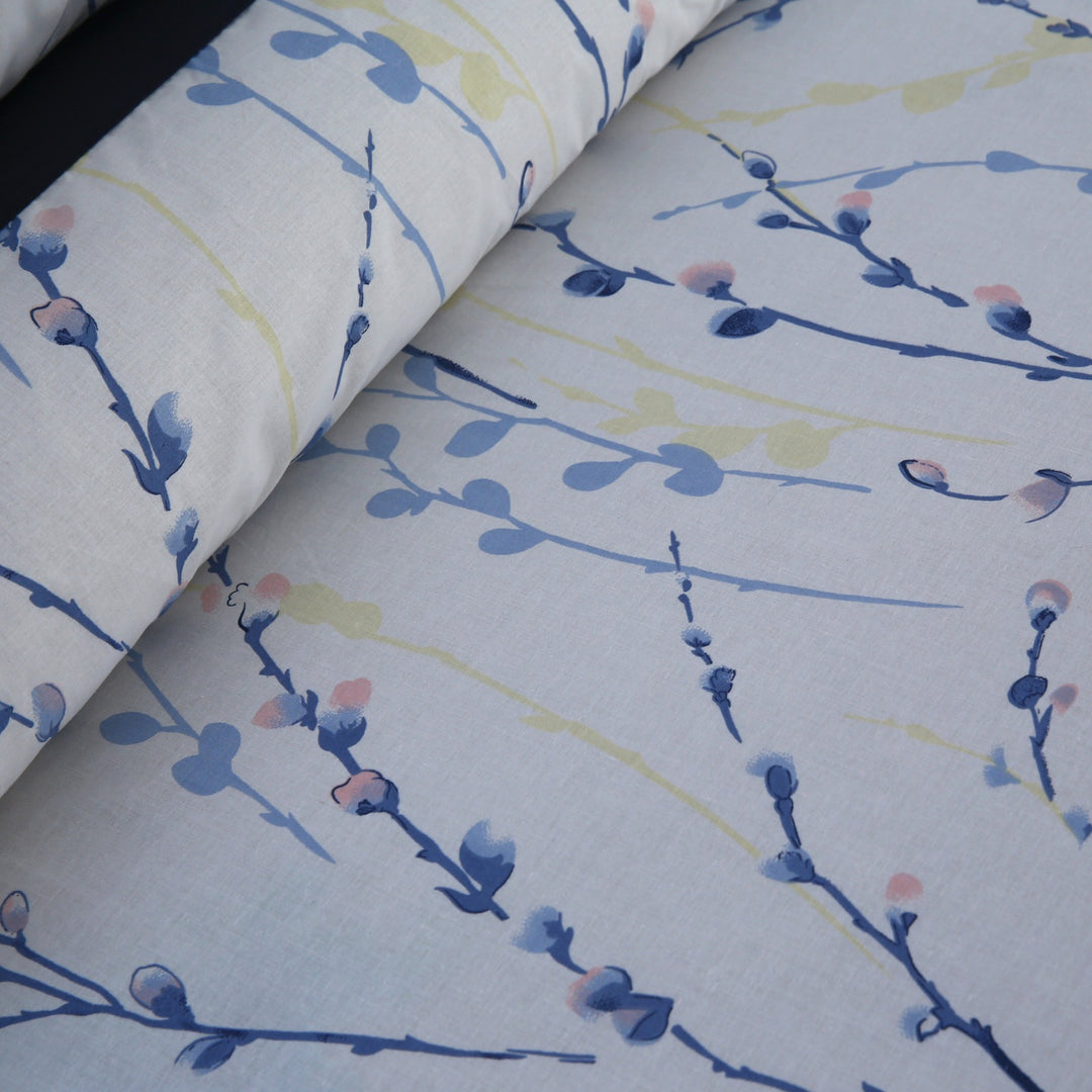 3 Pcs Cuffed Printed Bedsheet Set - 1700