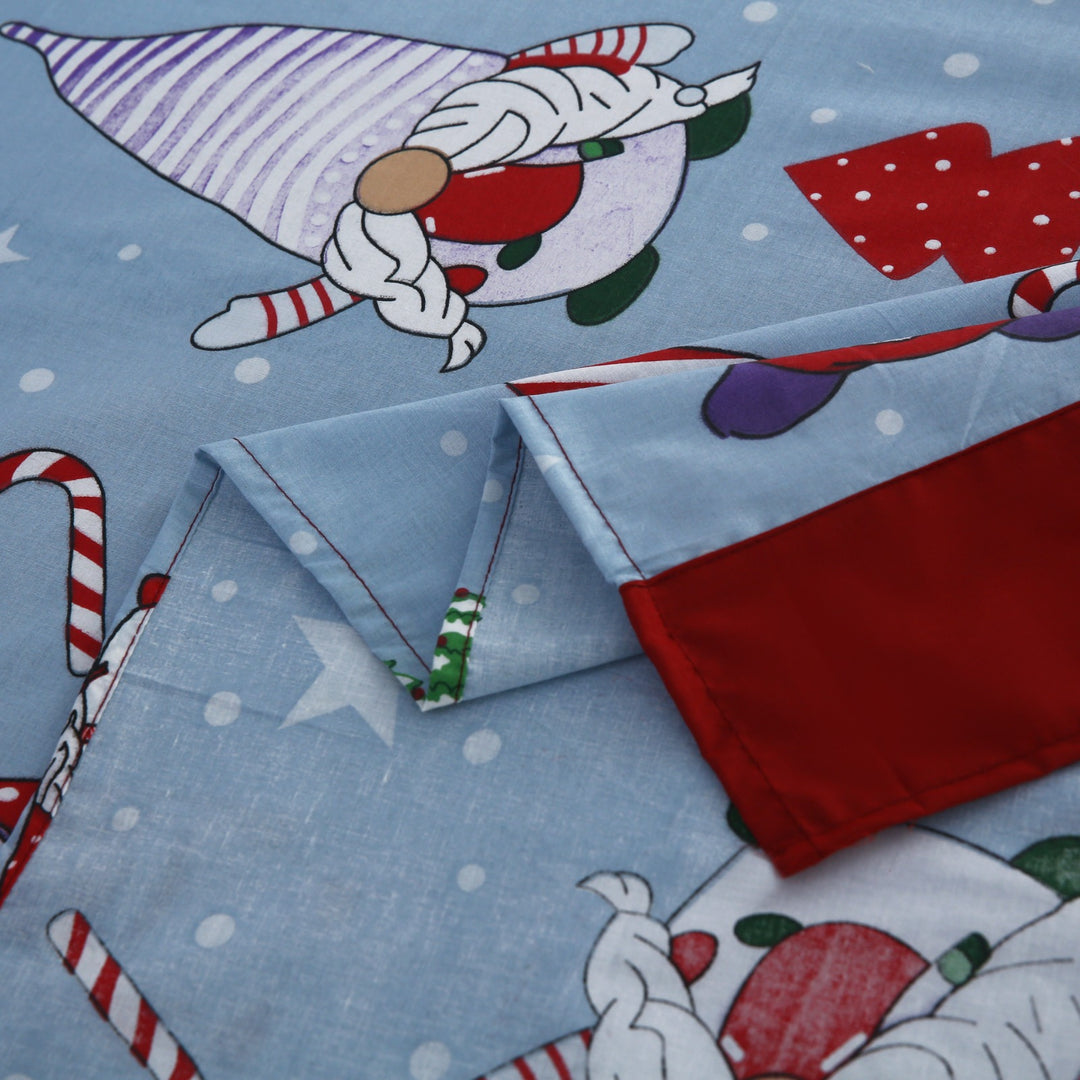 3 Pcs Cuffed Printed Bedsheet Set - 1702