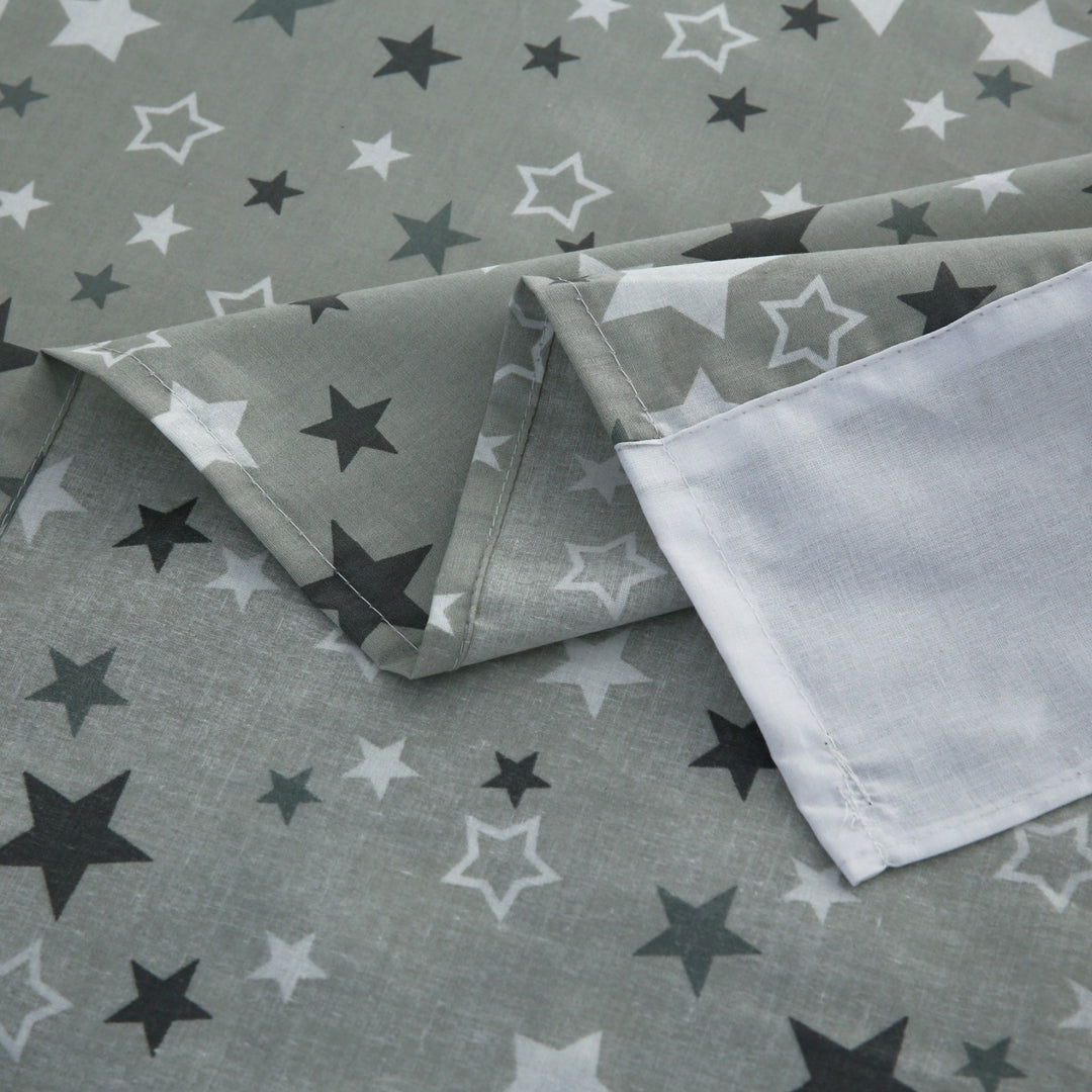 3 Pcs Cuffed Printed Bedsheet Set - 1707