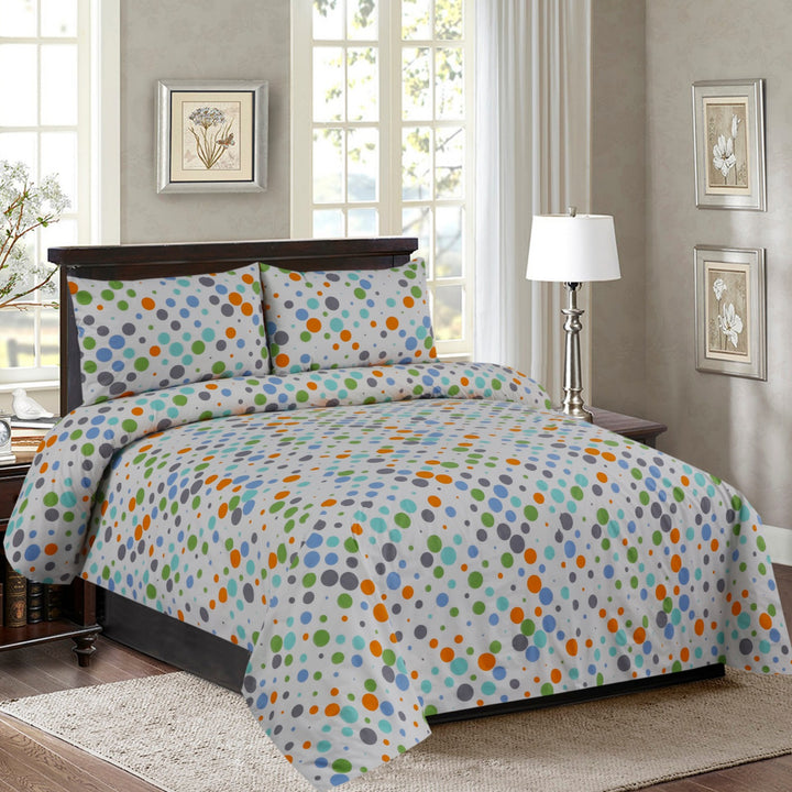 3 Pcs Premium Printed Bedsheet Set - 1315