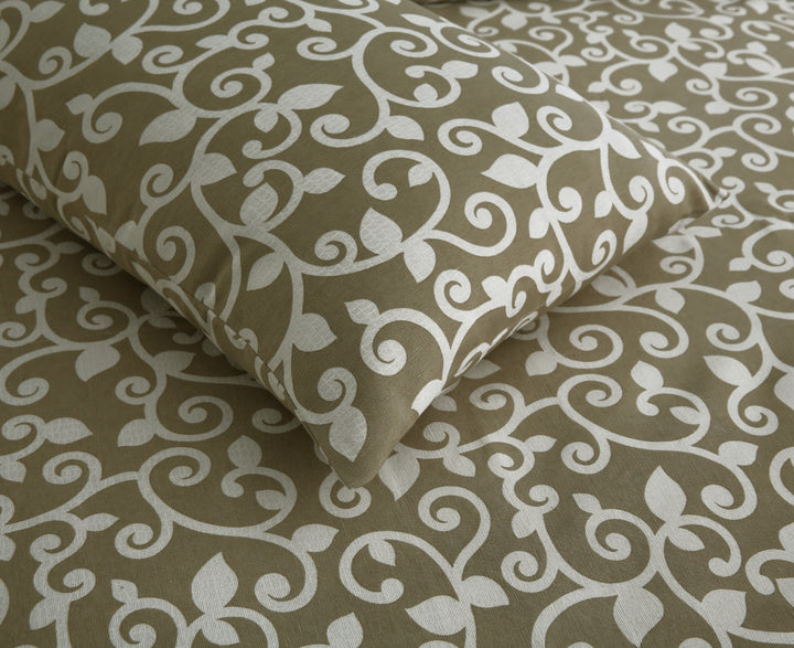 3 PCS PRINTED KING SIZE BED SHEET 821