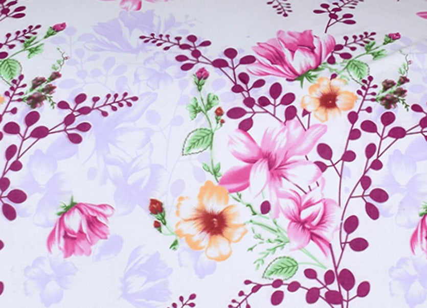 2 Pcs Printed Bed Sheet NS-1062